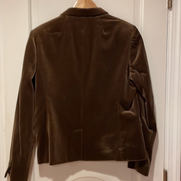 Brown velvet J. Crew blazer - Picture 4 of 4